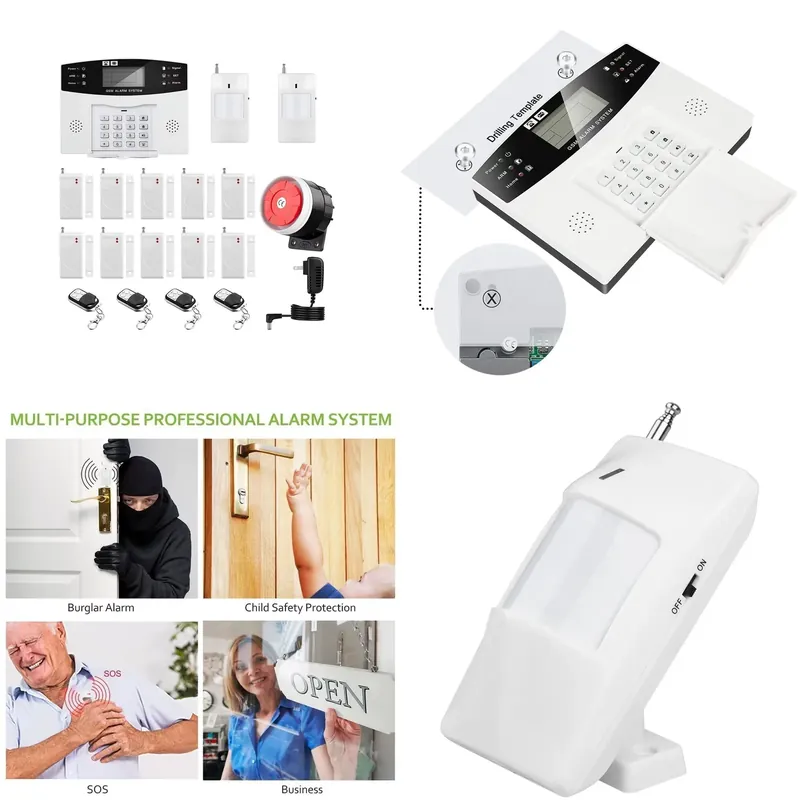 Home Security Alarm System - House Burglar Alarm Kit Auto Dial