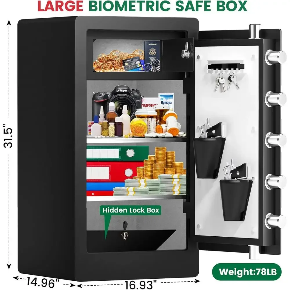 Extra Large Biometric Safe wit - đánh giá và giá Home Security Officer