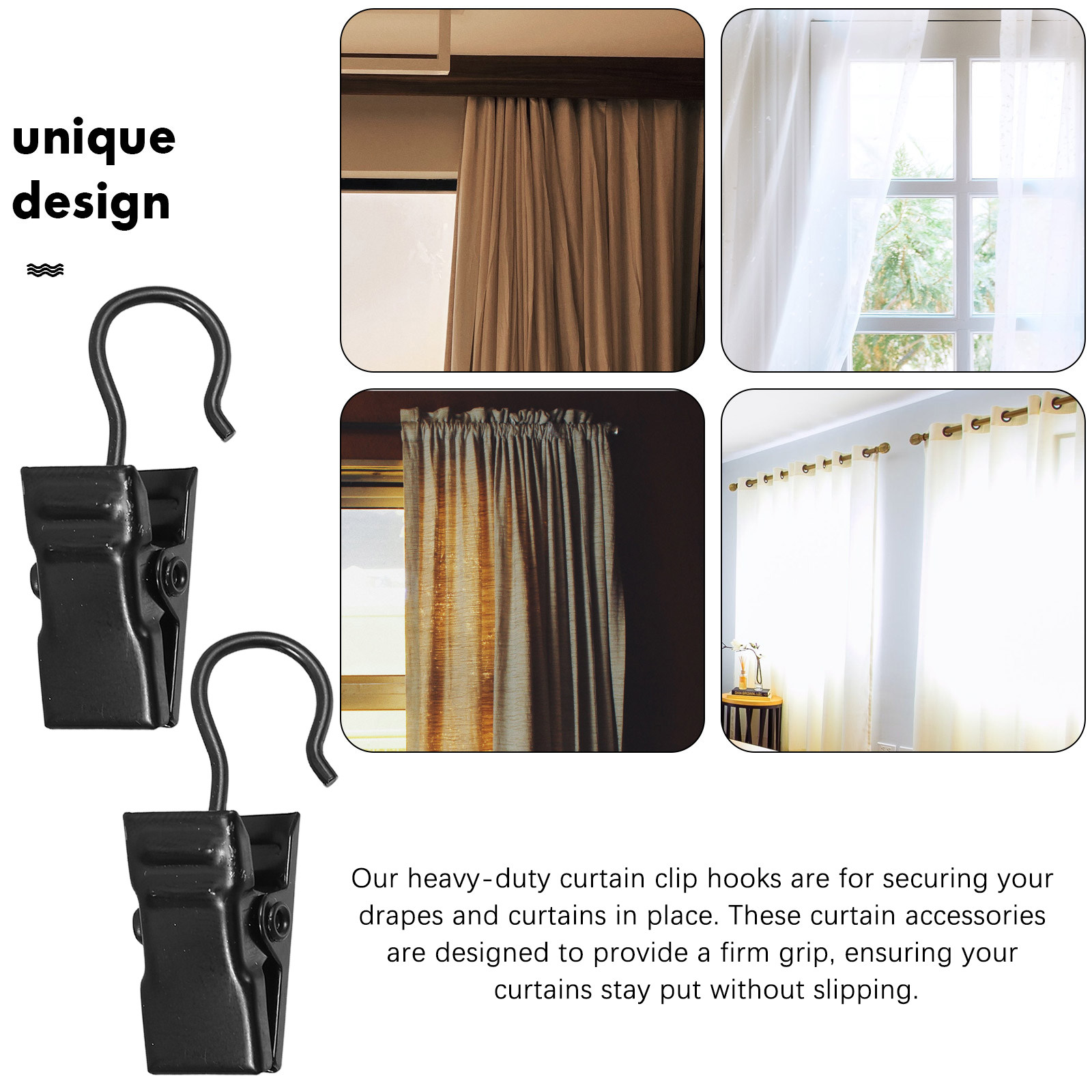 100Pcs Heavy Duty Curtain Clip - đánh giá và giá Home Security Officer