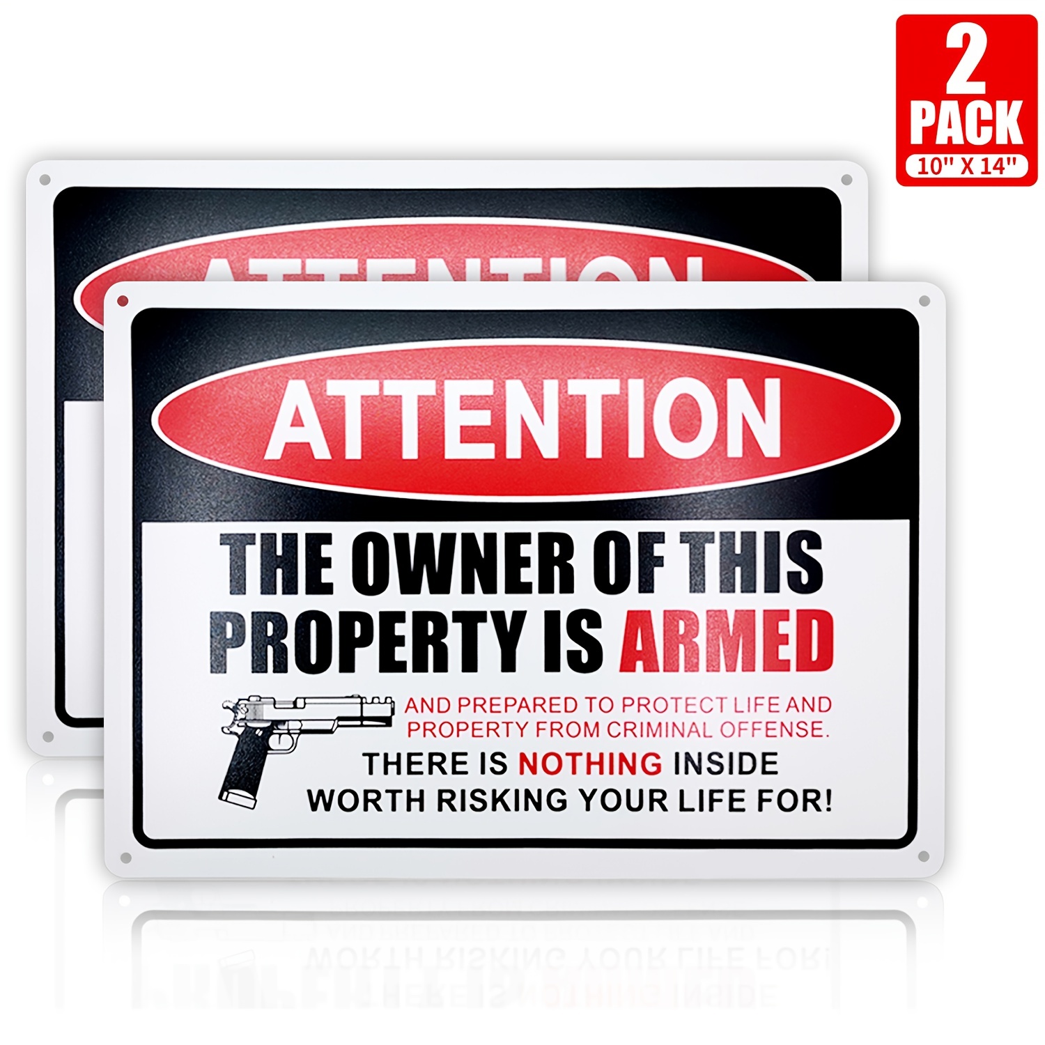 Armed Property Security Signs  - đánh giá và giá Home Security Outdoor