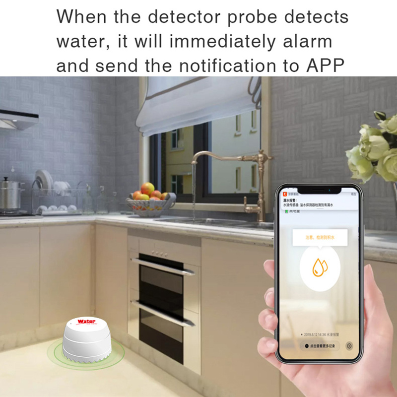 Tuya WiFi Water Leakage Sensor - đánh giá và giá Home Security Alarm System