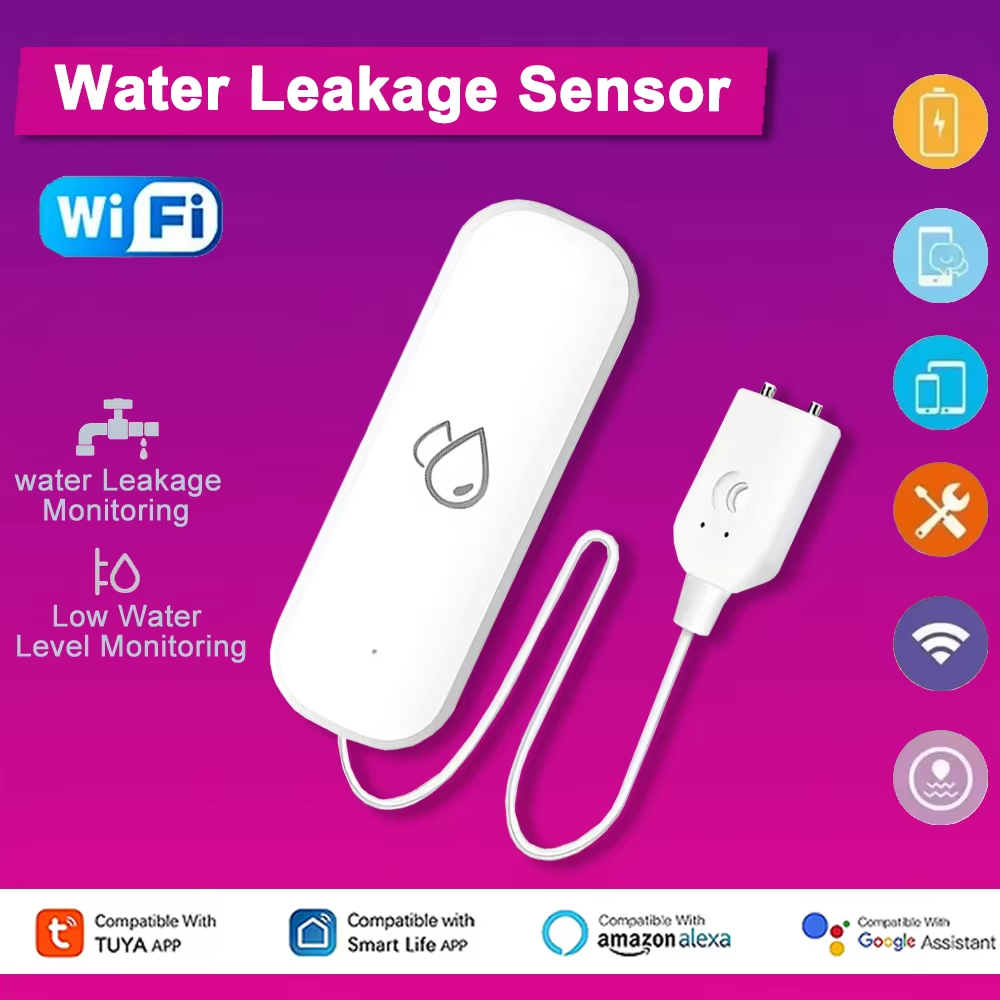Tuya WiFi Water Leakage Alarm  - đánh giá và giá Home Security Monitoring