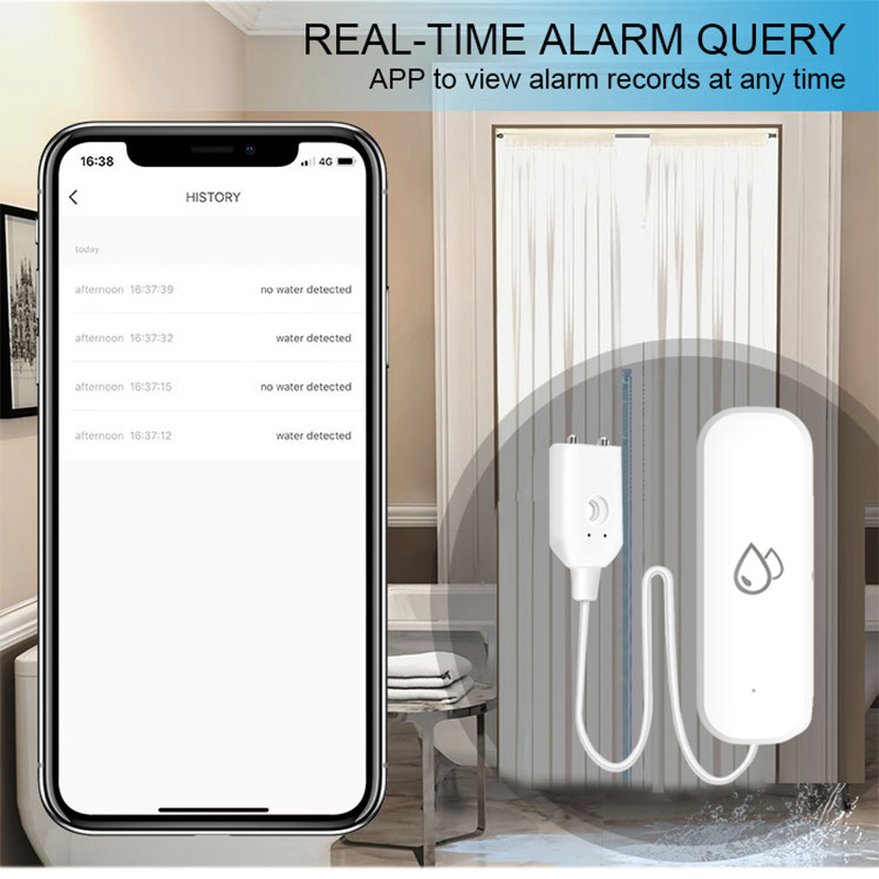 Tuya WiFi Water Leakage Alarm  - đánh giá và giá Home Security Monitoring