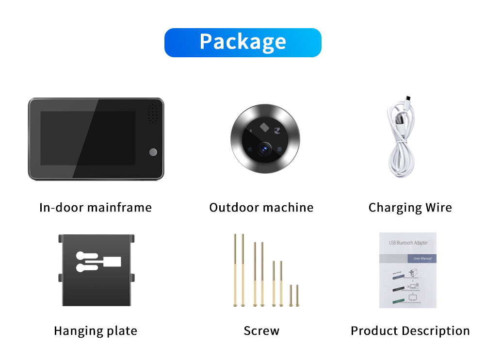 4.3inch Tuya Smartlife WiFi Do - đánh giá và giá Home Security Cameras Wireless