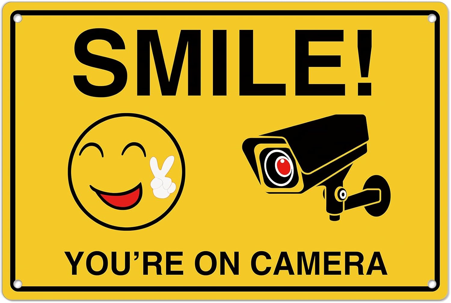 Smile Youre On Camera Signs ;  - đánh giá và giá Home Security Outdoor
