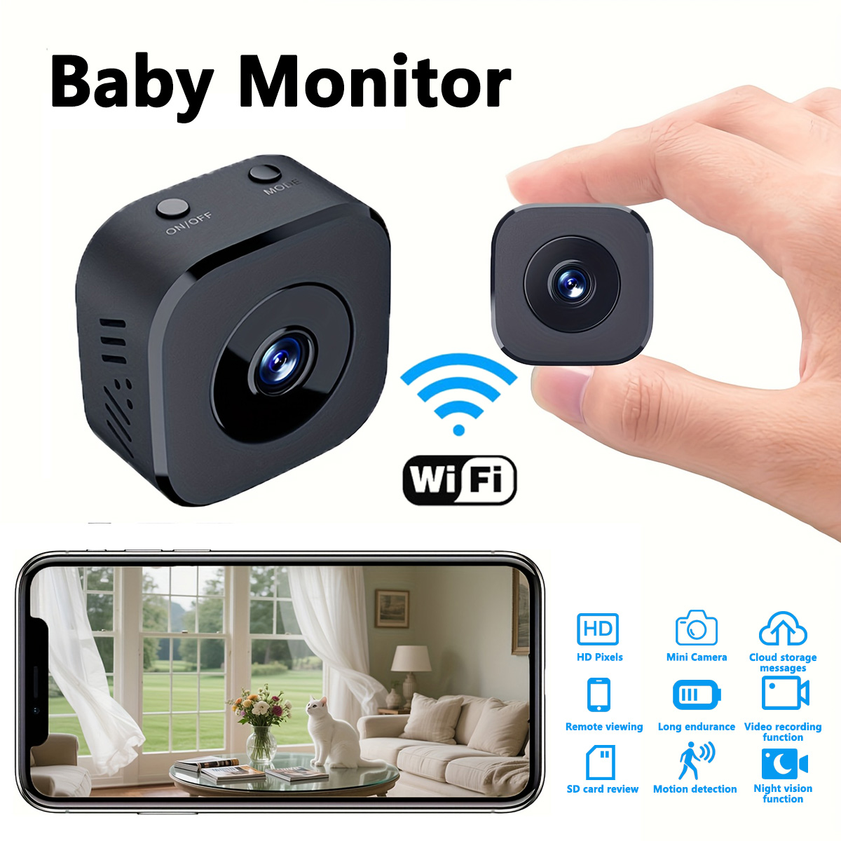 1080P HD Mini WiFi Camera Indo - đánh giá và giá Home Security Monitoring