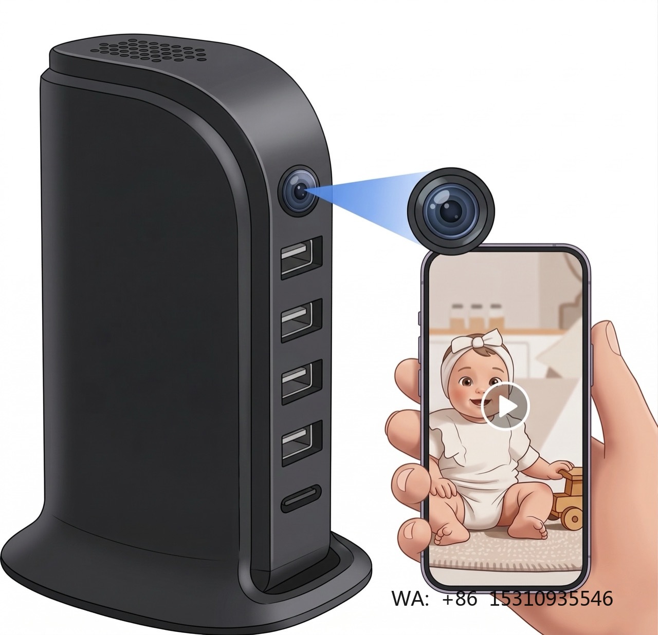 Compact Wi-Fi Security Camera  - đánh giá và giá Home Security Officer