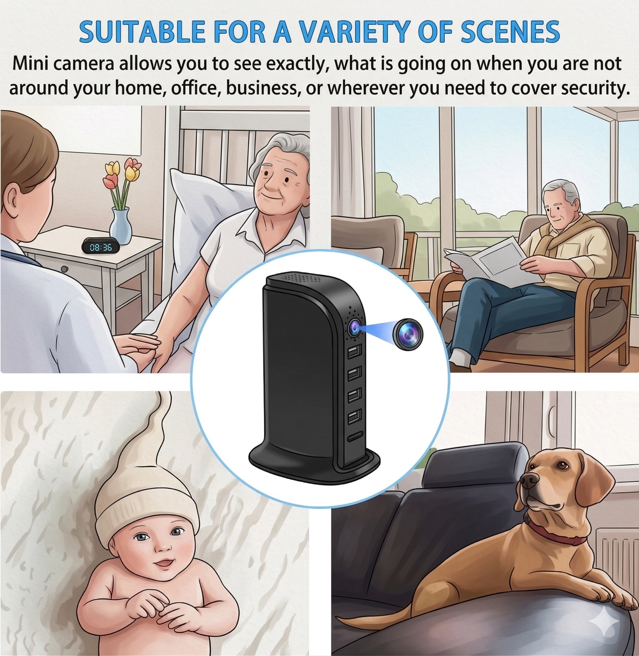 Compact Wi-Fi Security Camera  - đánh giá và giá Home Security Officer