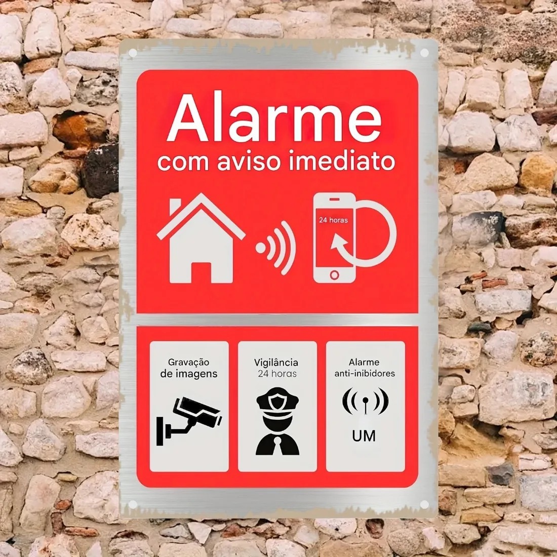 2D Flat Vintage Alarma De Segu - đánh giá và giá Home Security Logo