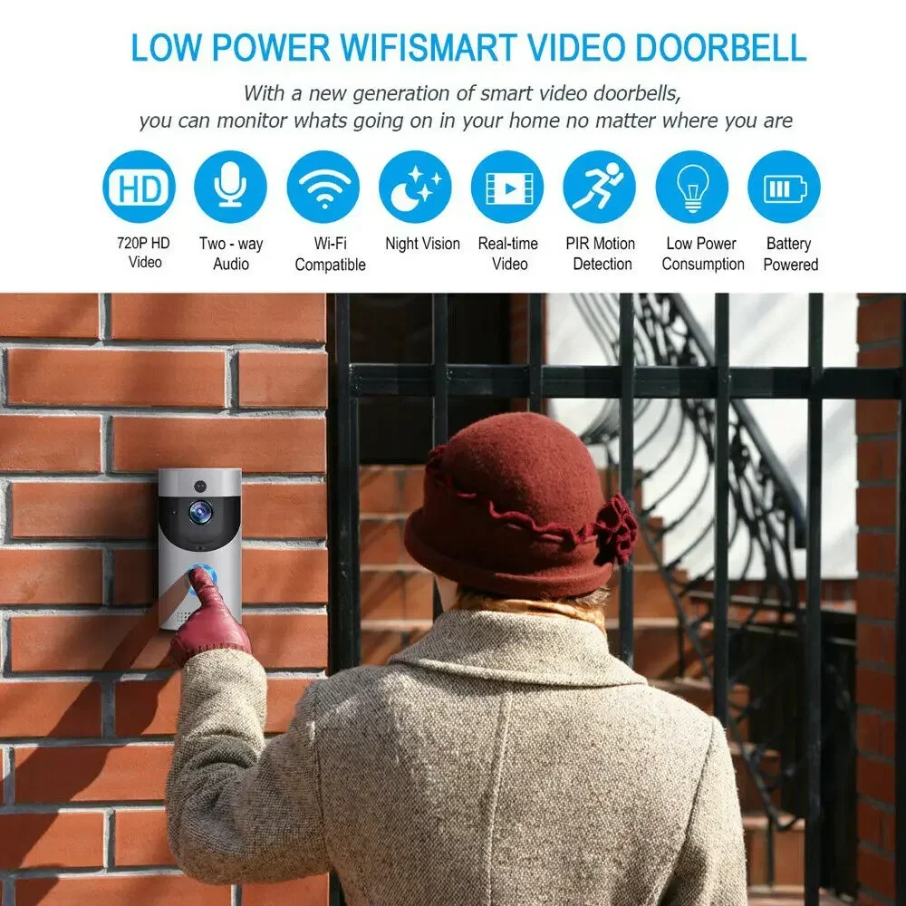 720P HD Smart Home Wireless WI - đánh giá và giá Home Security Doorbell Camera