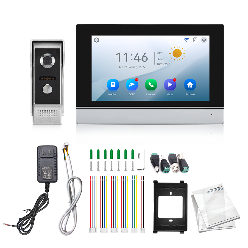 7Inch IPS Screen 2MP  Tuya Rem - đánh giá và giá Home Security Doorbell Camera