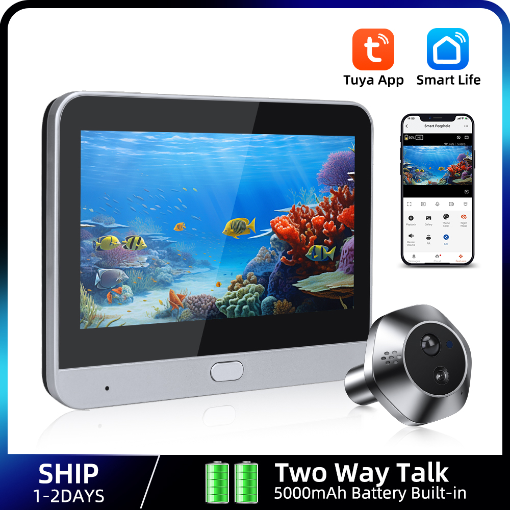 1080P WiFi Peephole Tuya Smart - đánh giá và giá Home Security Doorbell Camera