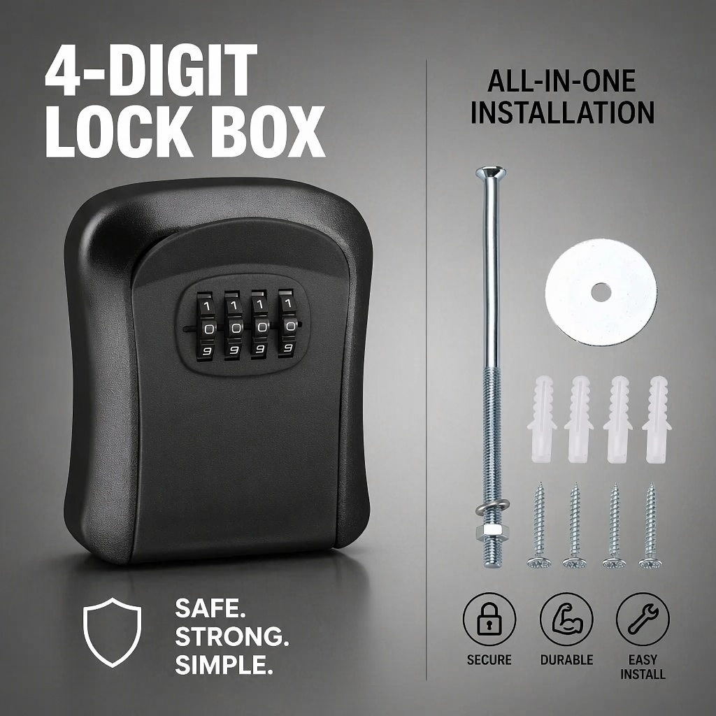 Wall Mount Waterproof Key Stor - đánh giá và giá Home Security Officer