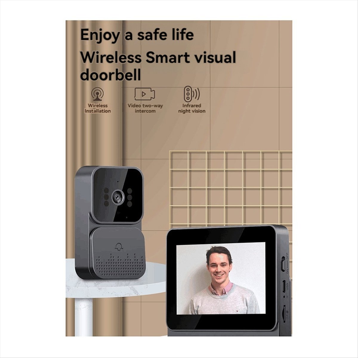 AU47-Doorbell Video Intercom C - đánh giá và giá Home Security Cameras Wireless