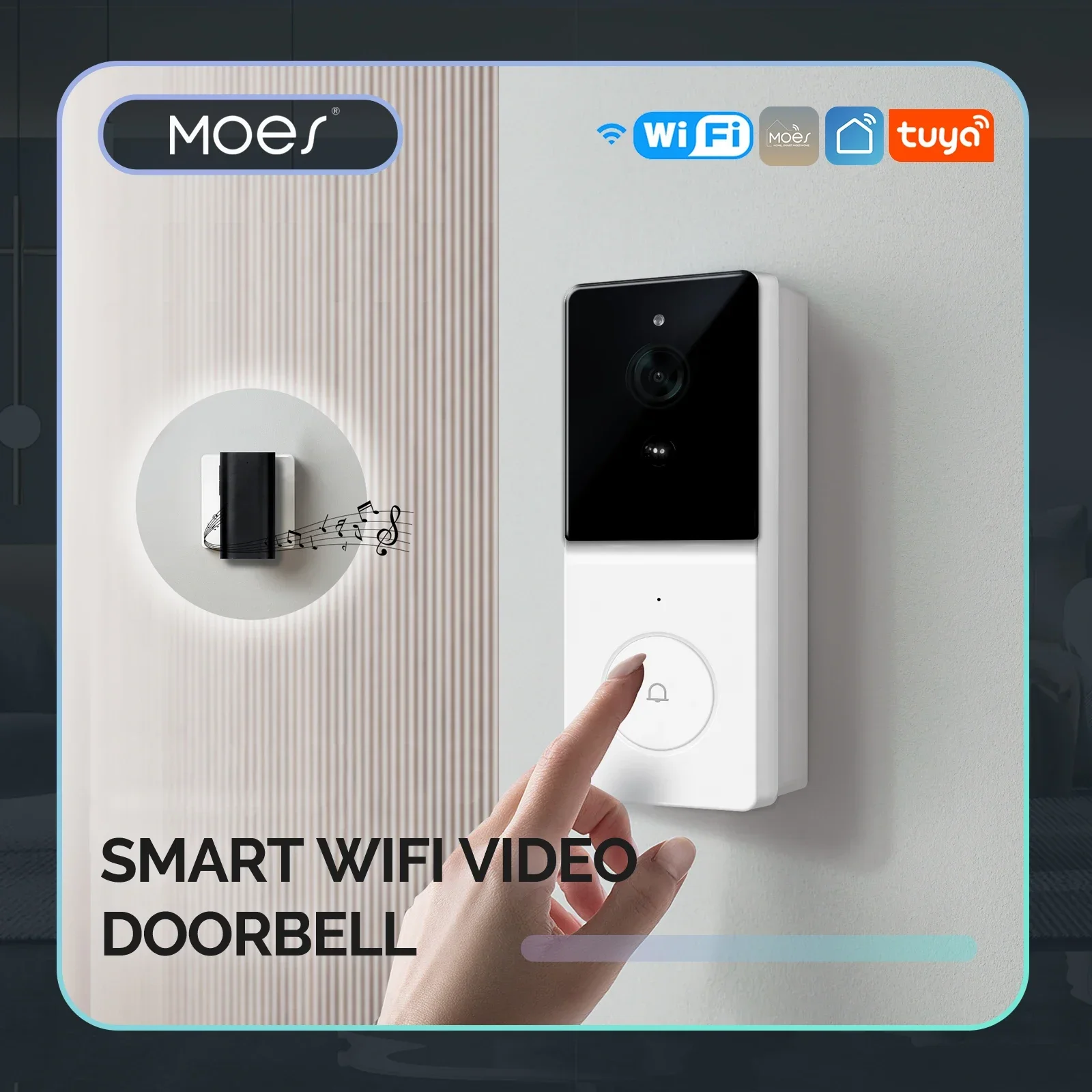 MOES Tuya Smart WiFi Video Doo - đánh giá và giá Home Security Doorbell Camera